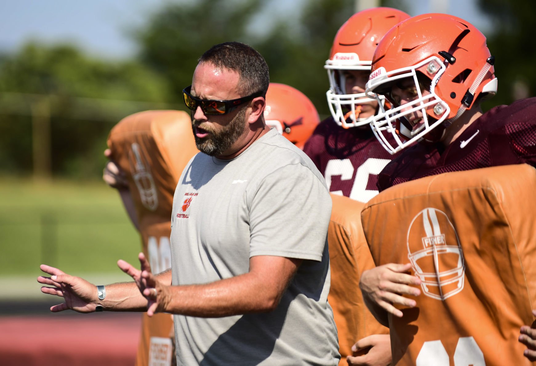 William Byrd football coach Brad Lutz